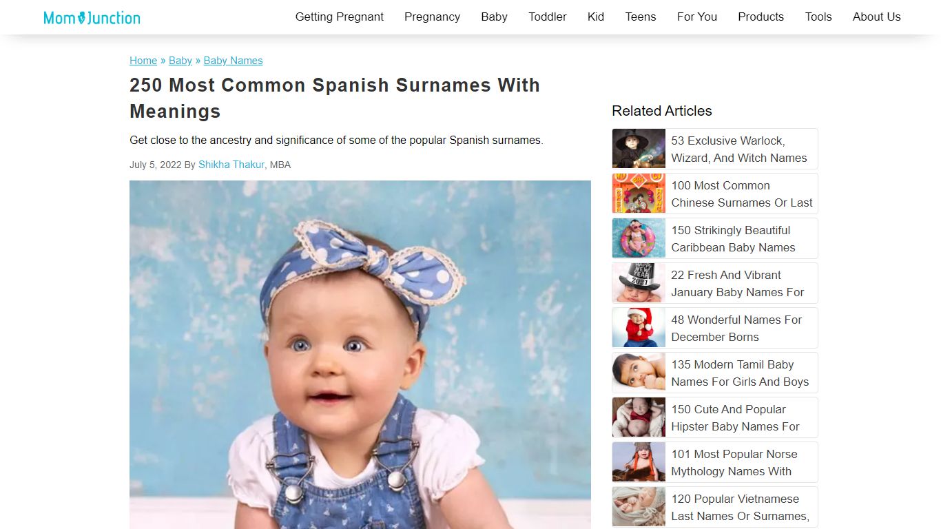 250 Most Common Spanish Surnames With Meanings - MomJunction